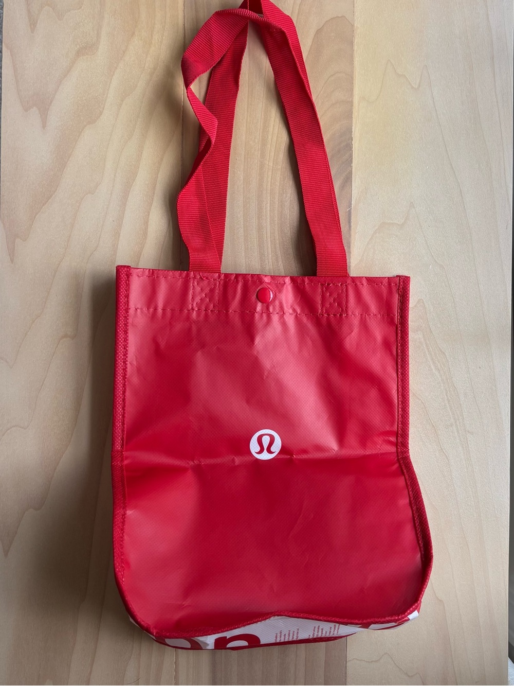 lululemon athletica Red Logo Tote Bag